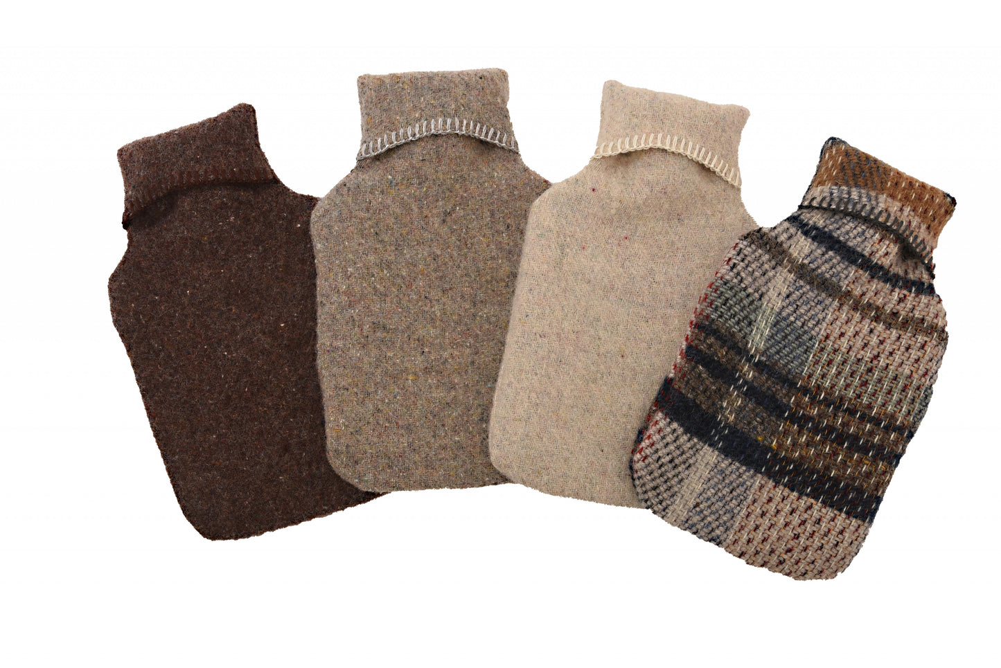 100% Recycled Pure Wool Hot Water Bottle by Tweedmill - Enamelhappy