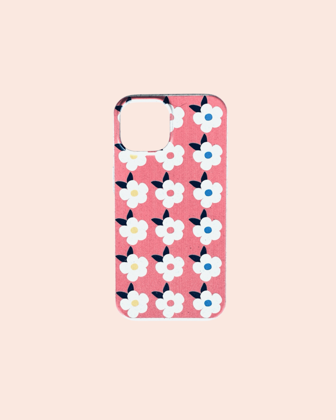 Retro Floral Tough Phone Case in Coral Pink - Google Samsung Iphone - Enamelhappy