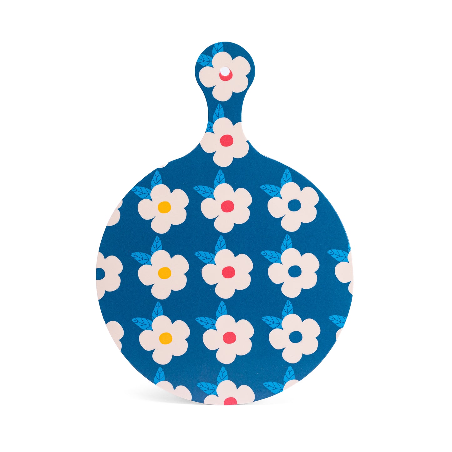 Chopping Board Navy Midnight Retro Floral - Enamelhappy - Enamelhappy