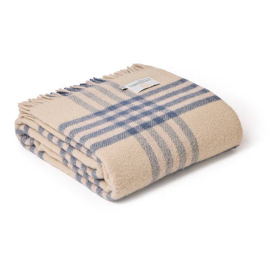 Tweedmill Hex Check Heritage Woven Throw Blanket | Pure New Wool