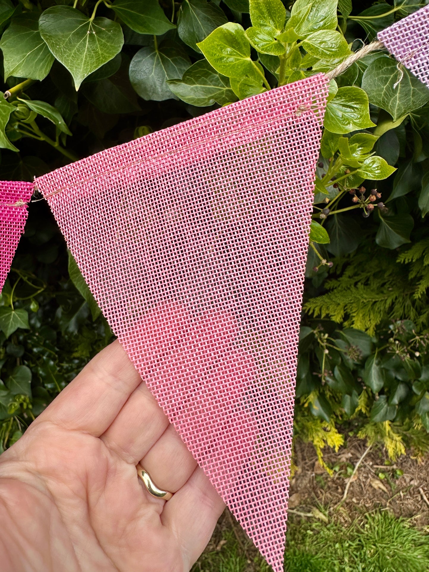 Colourful Pretty Hessian/Jute Bunting - Enamelhappy - Enamelhappy