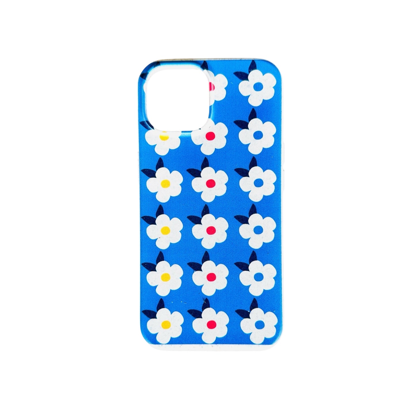 Retro Floral Tough Phone Case in Ocean Blue - Google Samsung Iphone - Enamelhappy