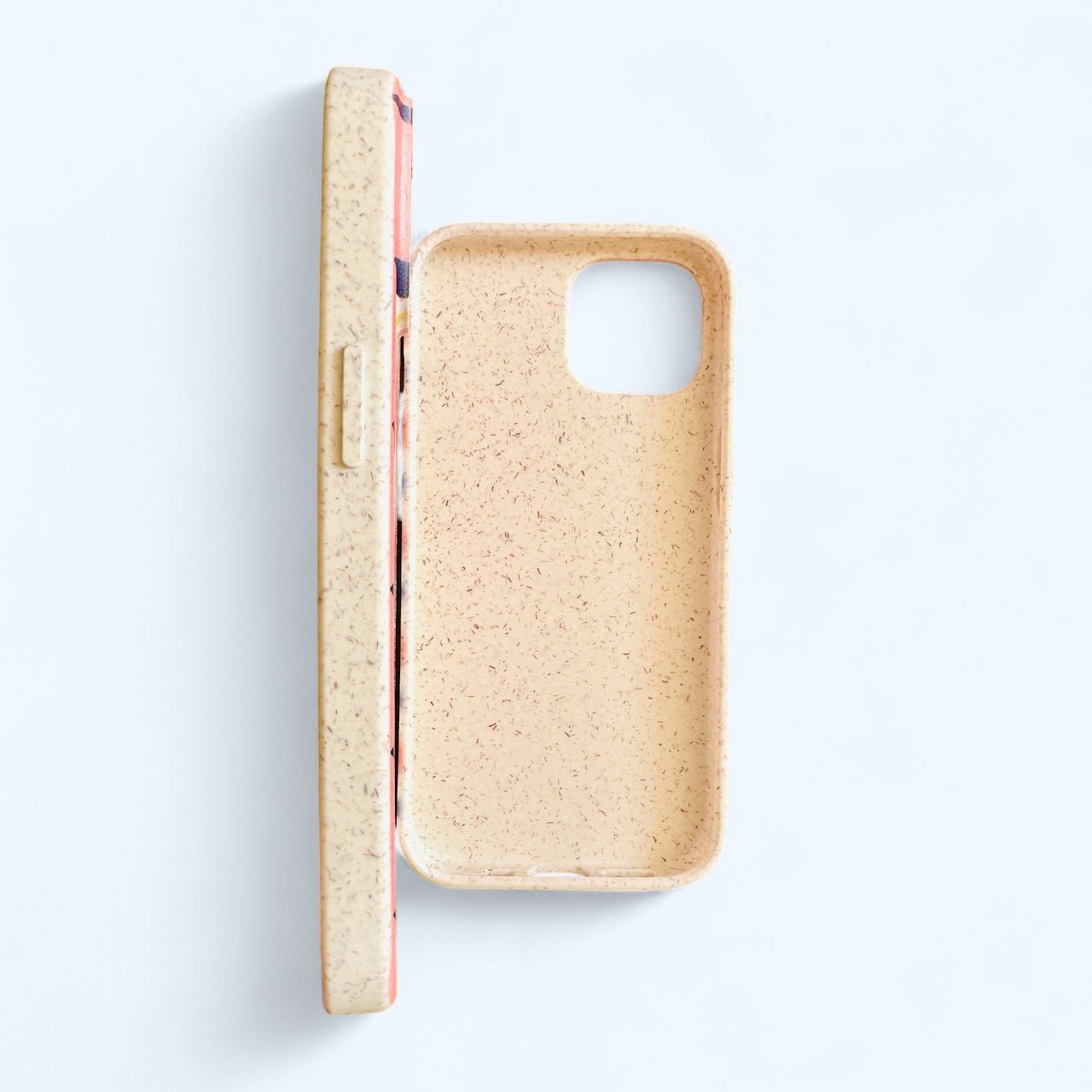 Retro Floral Eco Friendly Tough Phone Case in Coral Pink - iPhone Samsung - Enamelhappy