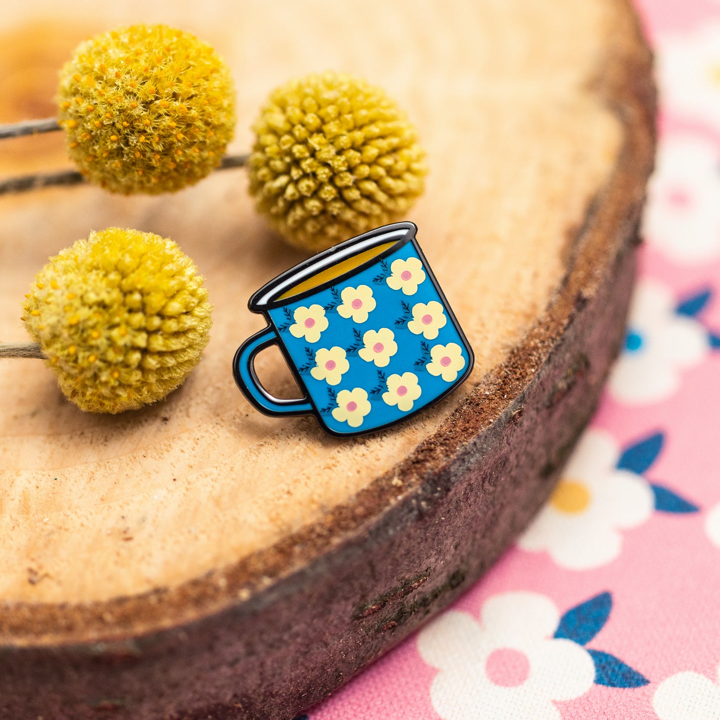 Cup of Tea - Happy Cup Coffee Cute Enamel Pin Badge - Enamelhappy - Enamelhappy