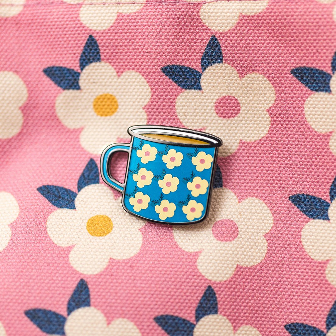 Cup of Tea - Happy Cup Coffee Cute Enamel Pin Badge - Enamelhappy - Enamelhappy