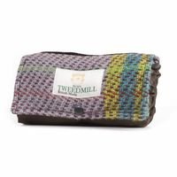 Mini Recycled Wool Tweed Style Picnic Rug Blanket - Walkers Companion - Rain Protection - Beautiful Tweedmill - Enamelhappy