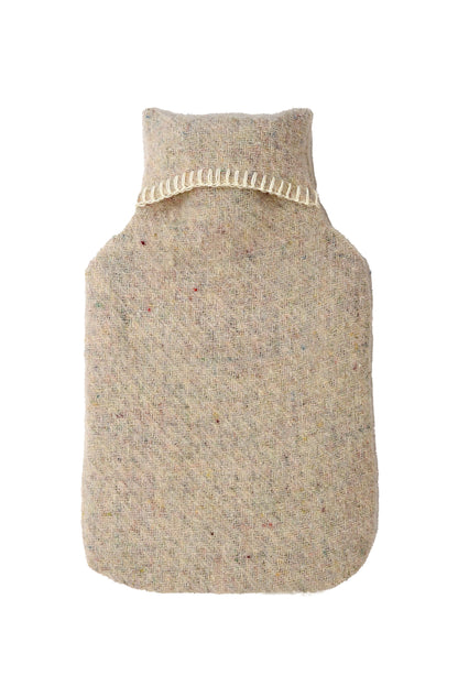 100% Recycled Pure Wool Hot Water Bottle by Tweedmill