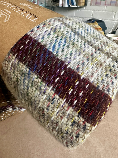 Eco-Chic Tweedmill Recycled Wool Throw - Rustic Multi-Coloured