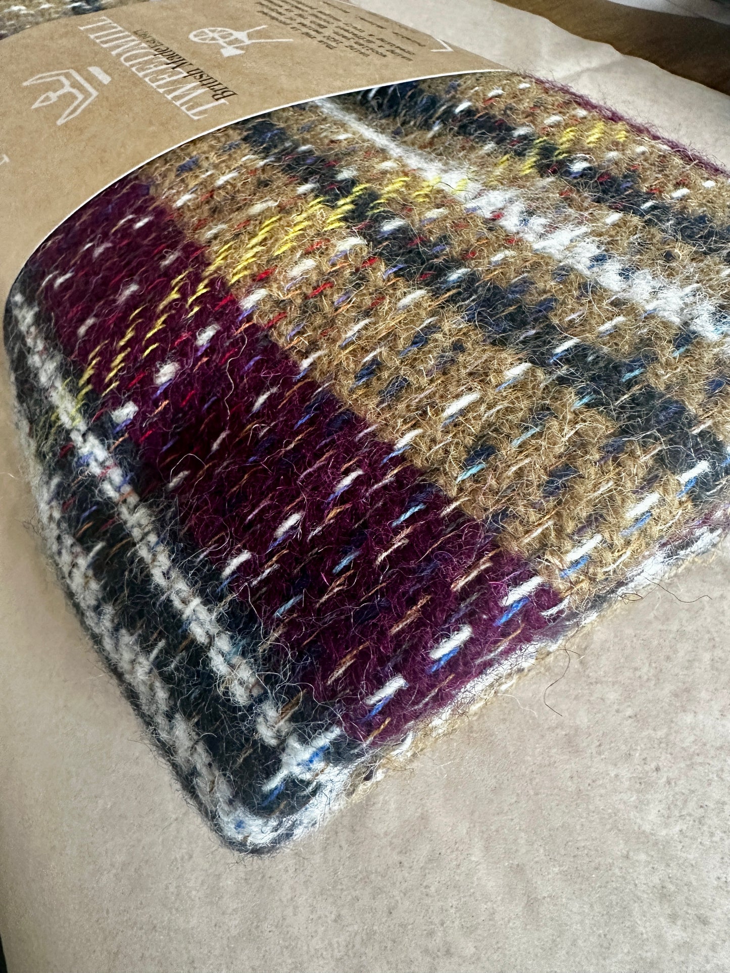 Eco-Chic Tweedmill Recycled Wool Throw - Rustic Multi-Coloured