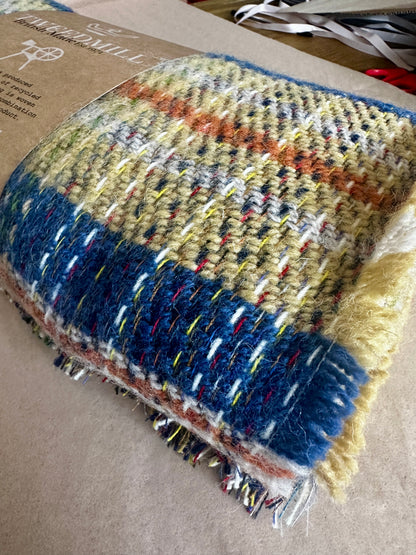 Eco-Chic Tweedmill Recycled Wool Throw - Rustic Multi-Coloured