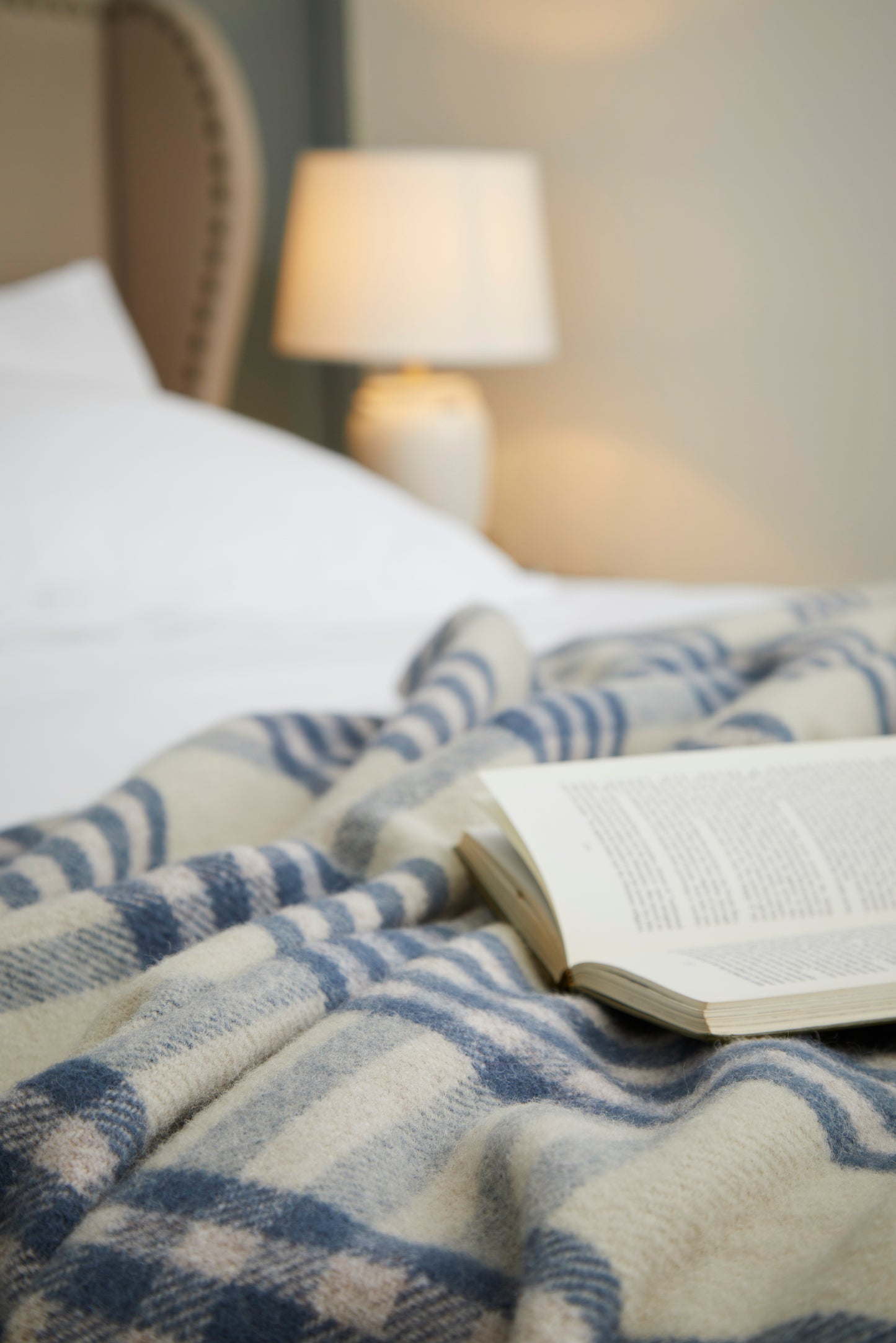 Tweedmill Hex Check Heritage Woven Throw Blanket | Pure New Wool