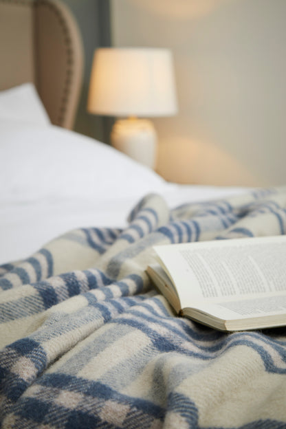Tweedmill Hex Check Heritage Woven Throw Blanket | Pure New Wool