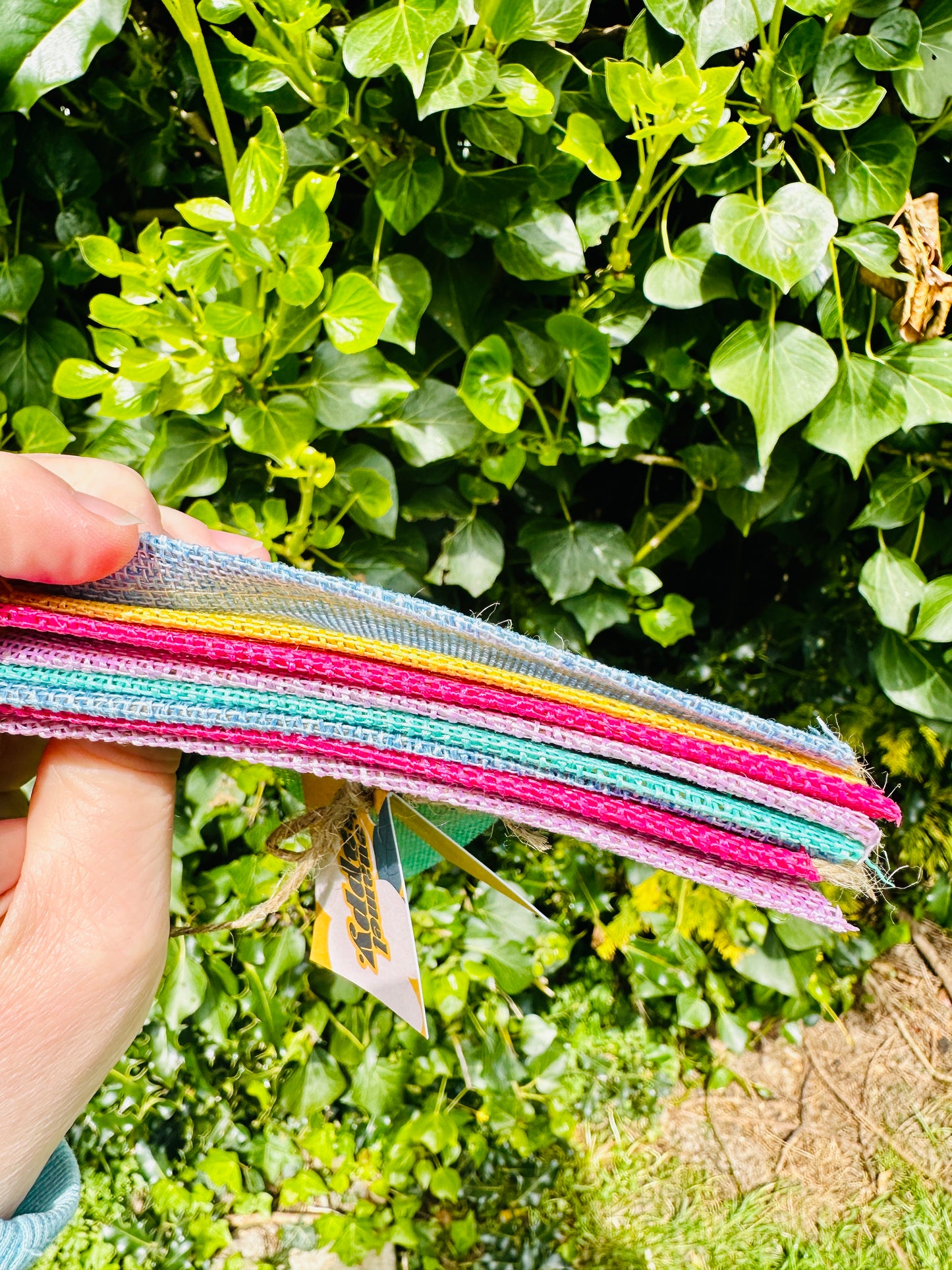 Colourful Pretty Hessian/Jute Bunting - Enamelhappy