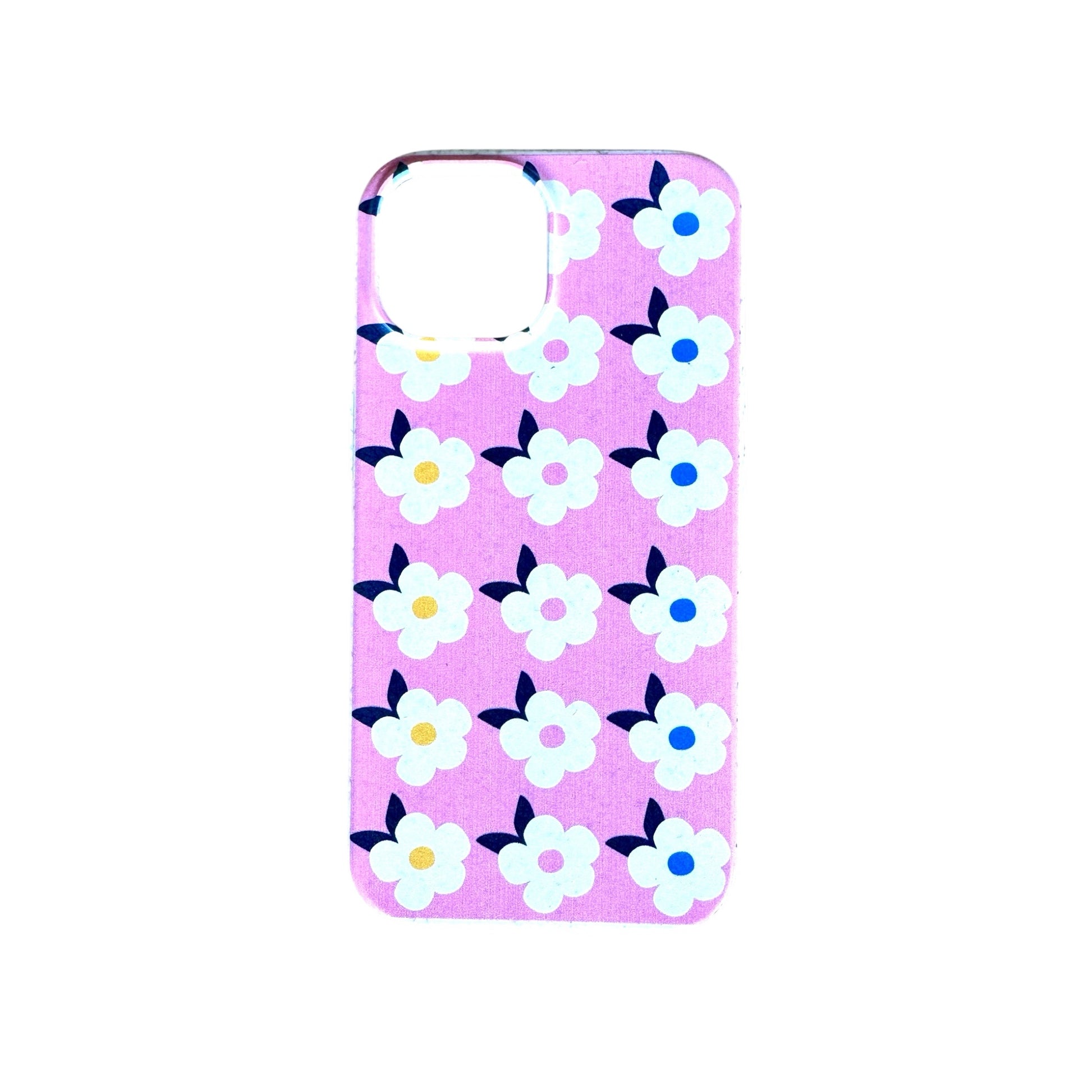 Retro Floral Eco Friendly Tough Phone Case in Rose Pink iPhone Samsung - Enamelhappy