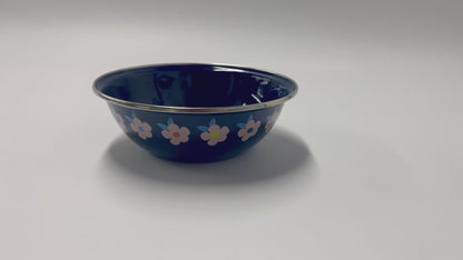 Beautiful Enamel Bowls in Midnight Navy Blue - Enamelhappy