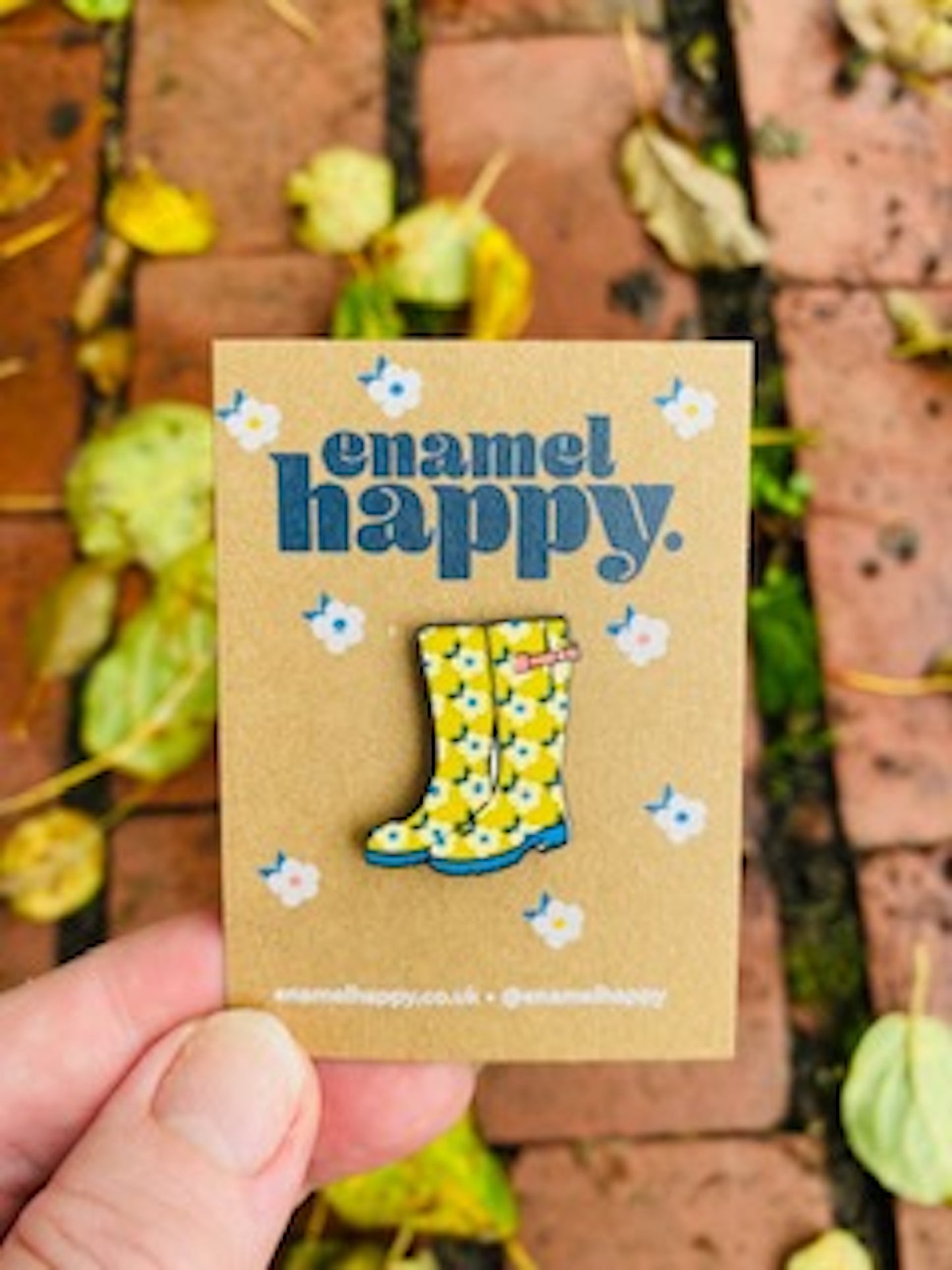 Wellies Enamel Lapel Pin Badge - Enamelhappy