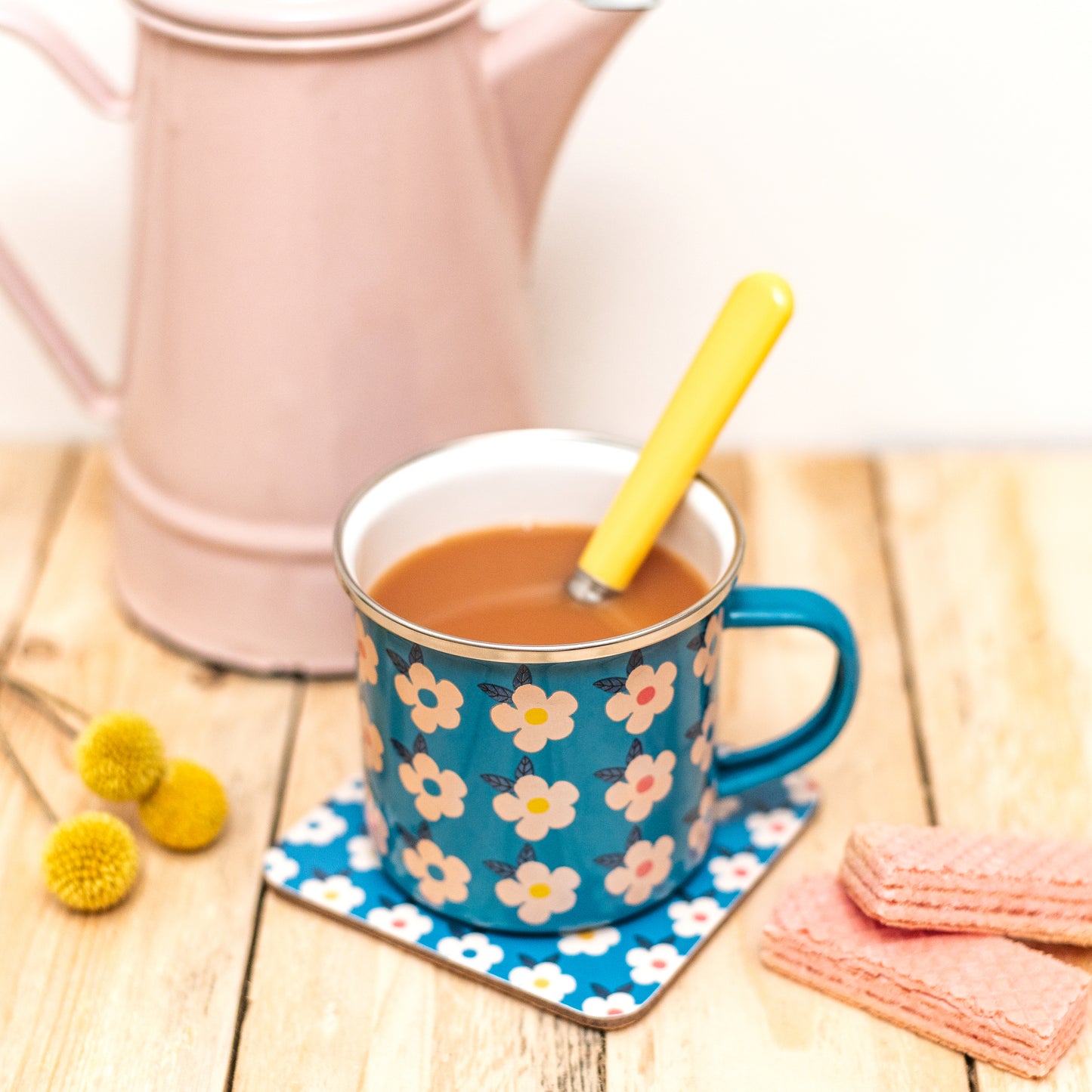 Beautiful Set of Colourful Enamel Mugs - Enamelhappy