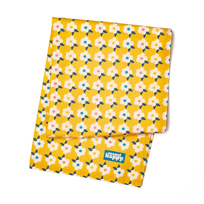 A Pair Colourful Tea Towels Pretty Retro Print - Enamelhappy - Various Colours - Enamelhappy